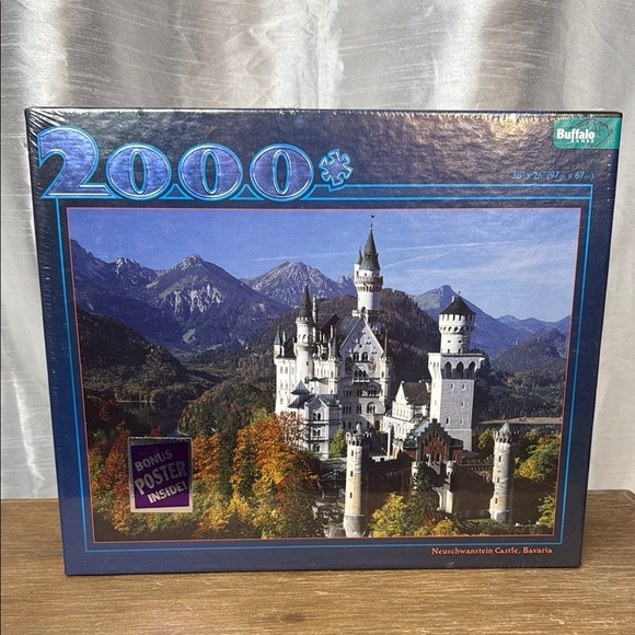 Buffalo Games Sealed Neuschwanstein Castle, Bavaria 2000 Piece Puzzle - Picture 1 of 9
